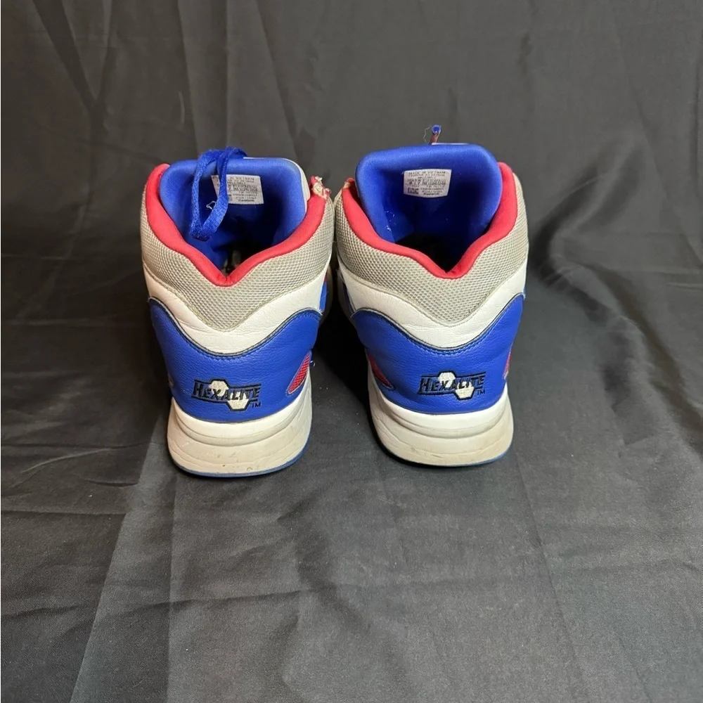 Reebok Kids Sneakers in White, Blue, and Red - Picture 10 of 14